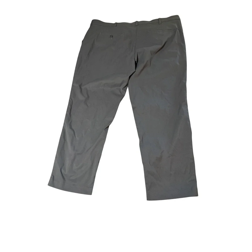 Ben Hogan Size 42 x 28 Men's 4-Way Stretch Flat Front Golf Pant Gray Pockets